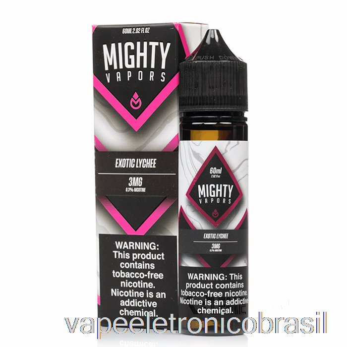 Vape Recarregável Lichia Exótica - Vapores Poderosos - 60ml 3mg